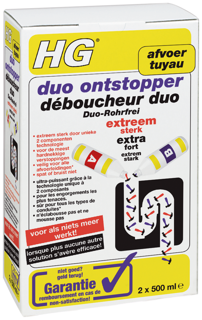Hg Déboucheur Duo 2x 500ml
