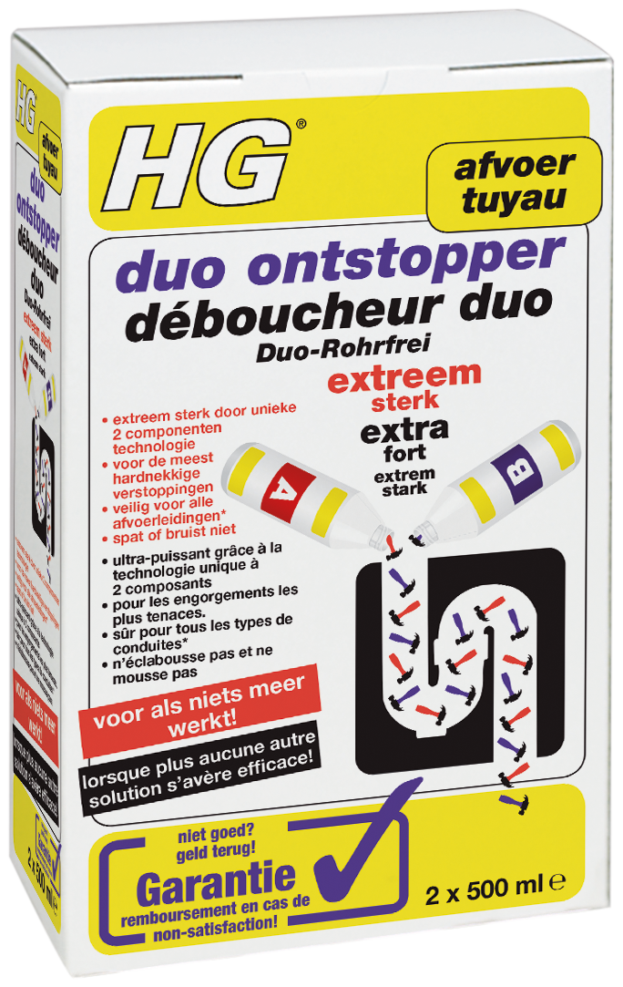 HG DÉBOUCHEUR DUO 2X 500ML