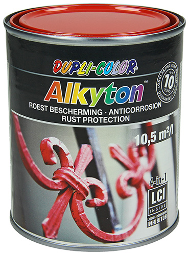 Alkyton Peinture Antirouille Rouge Signalisation Ral 3020 750ml