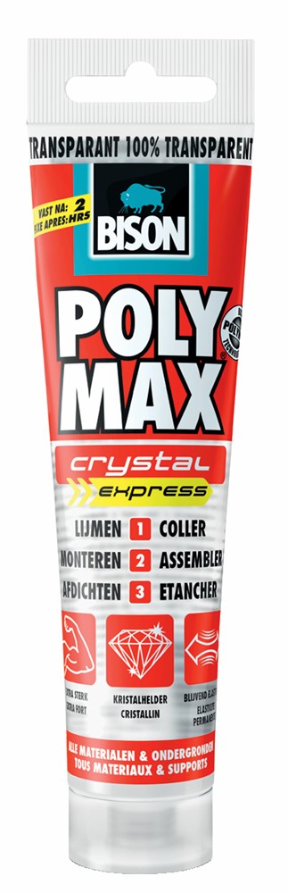 Colle De Montage Poly Max Crystal Express Tube Accrochable 115g