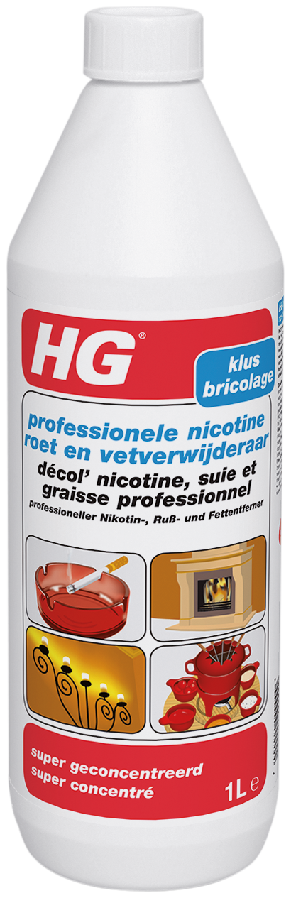 HG DÉCOLE NICOTINE, SUIE ET GRAISSE PROFESSIONNEL 1L