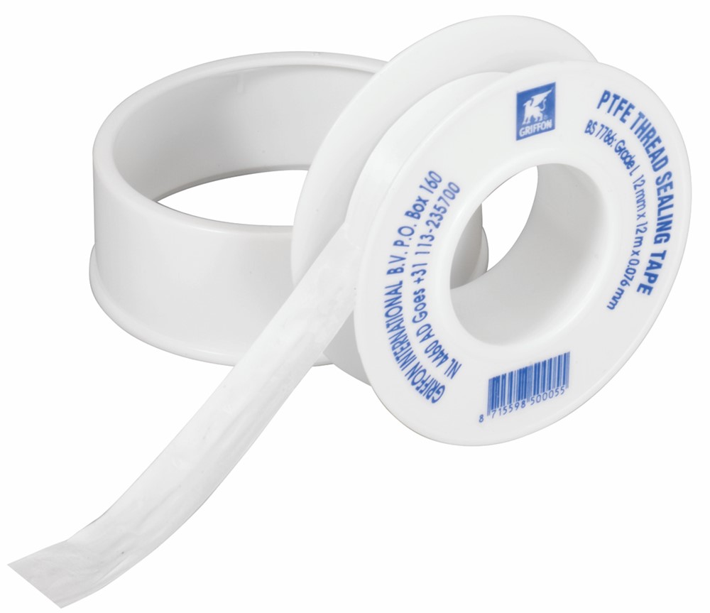 AFDICHTINGSTAPE PTFE STANDAARD 12M X 12MM X 0,076MM