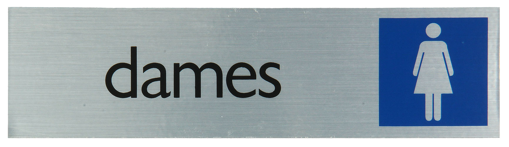 Pictogram Aluminium Look 'dames' 16,5x4,4cm