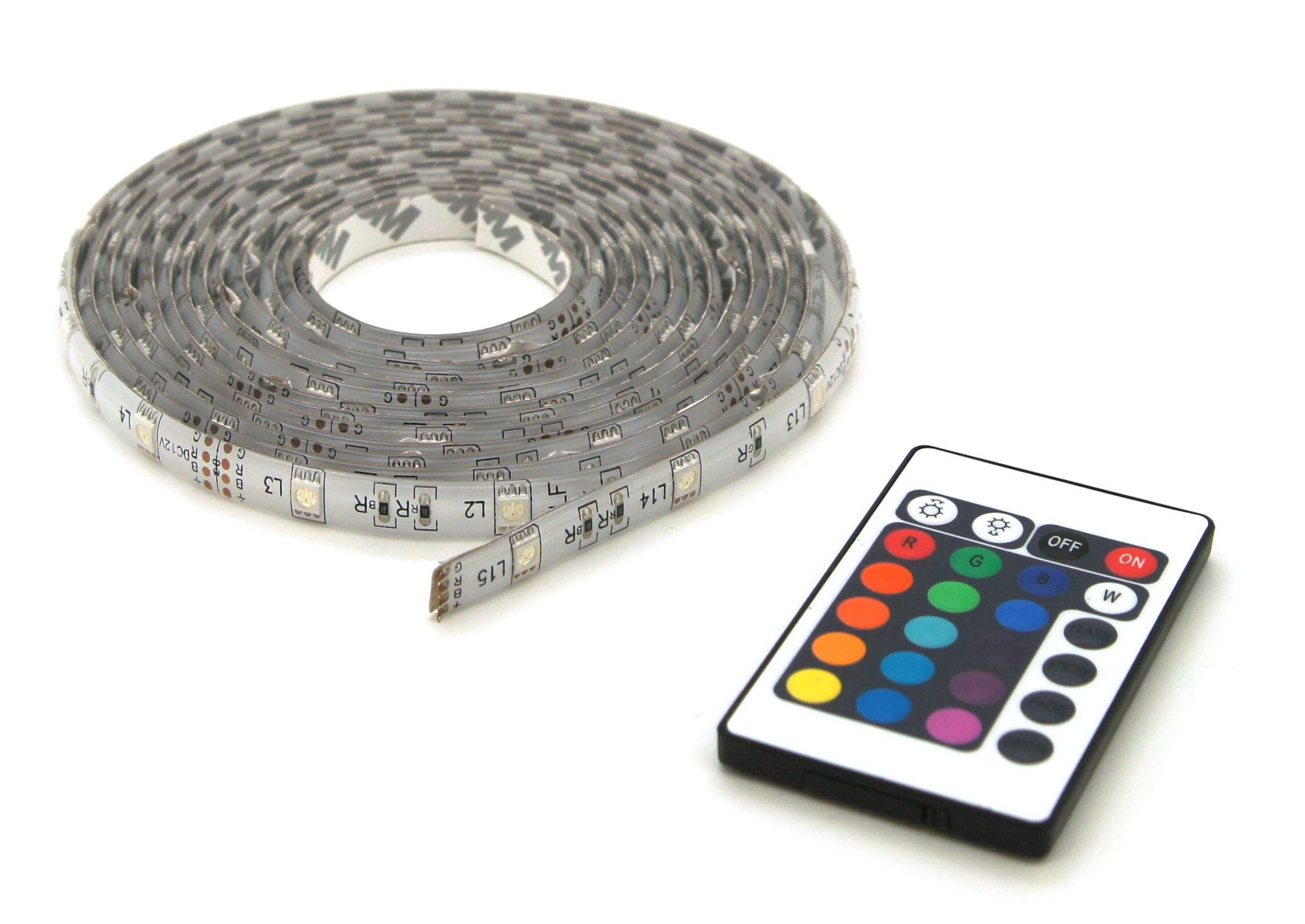 LED STRIP RGB 5M + AFSTANDSBEDIENING IP44