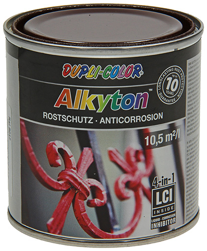 Alkyton Peinture Antirouille Brun Chocolat Ral 8017 250ml