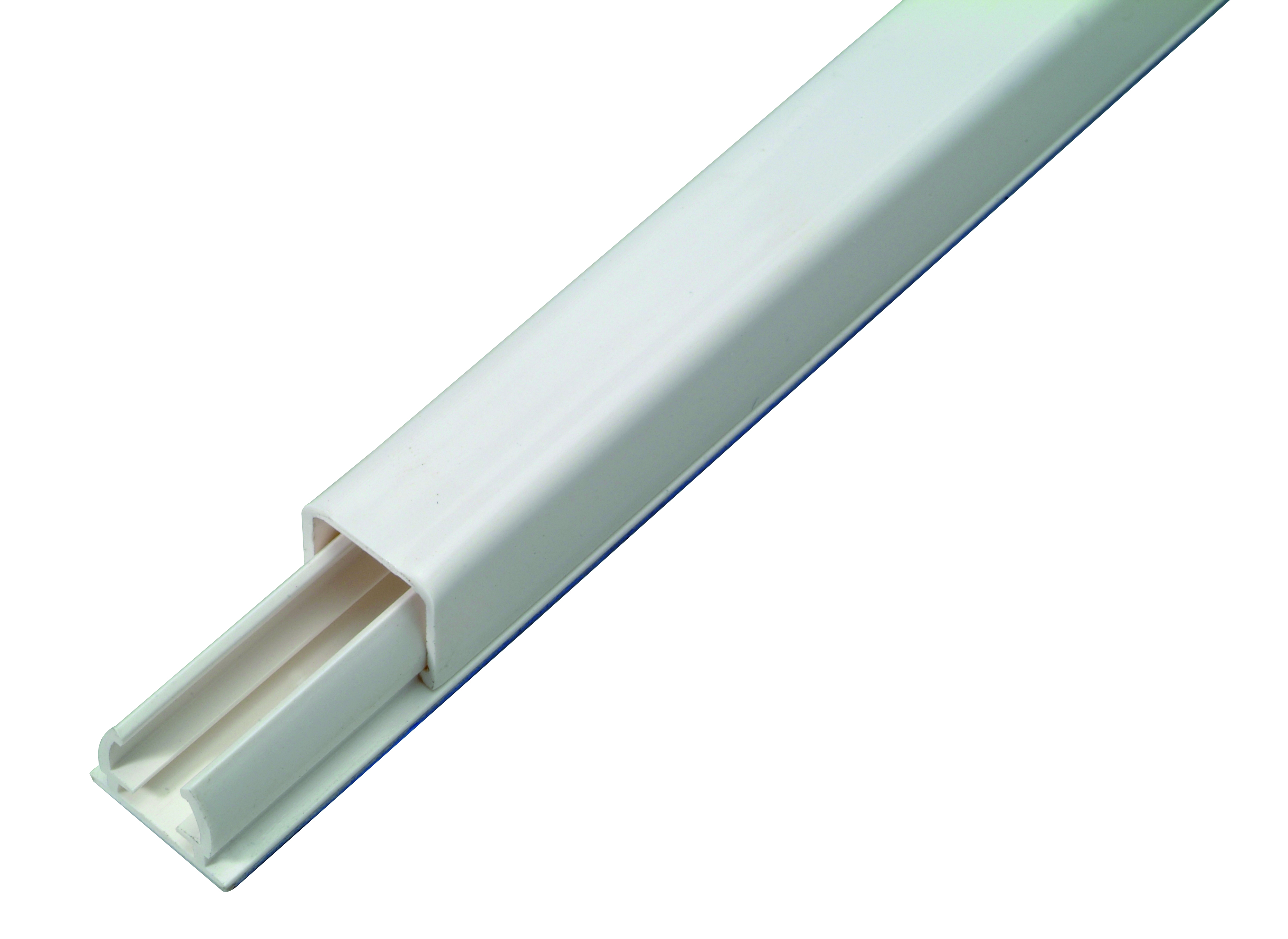 Guide-cable Autocollant 9x7x2100mm Blanc