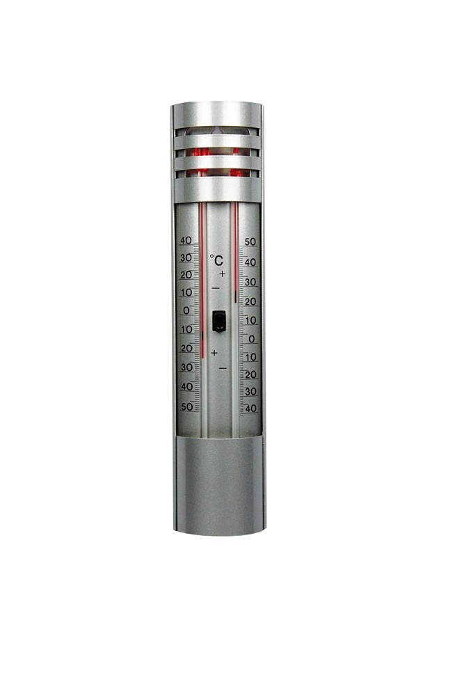 Thermometre Mini/maxi Metal  32 X 12 X 3 Cm