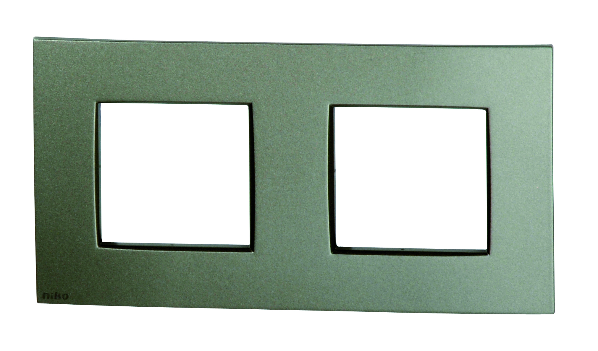 DUBBELE AFDEKPLAAT HORIZONTAAL INTENSE BRONZE