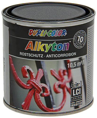 Alkyton Peinture Antirouille Noir 250ml